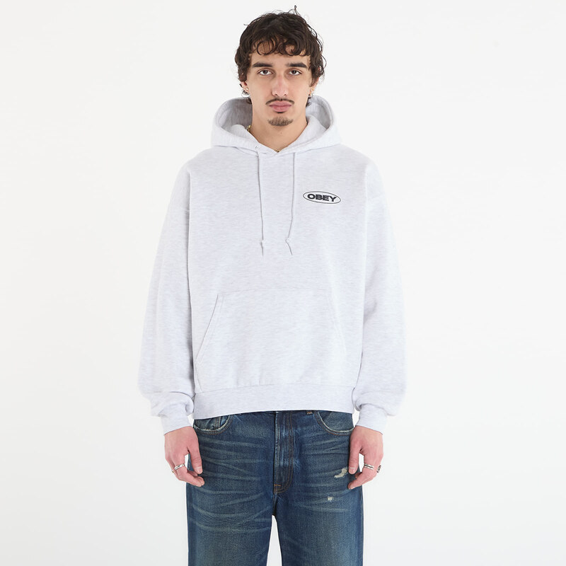 OBEY Clothing Mikina OBEY Oval Cities Hood Ash Grey XL