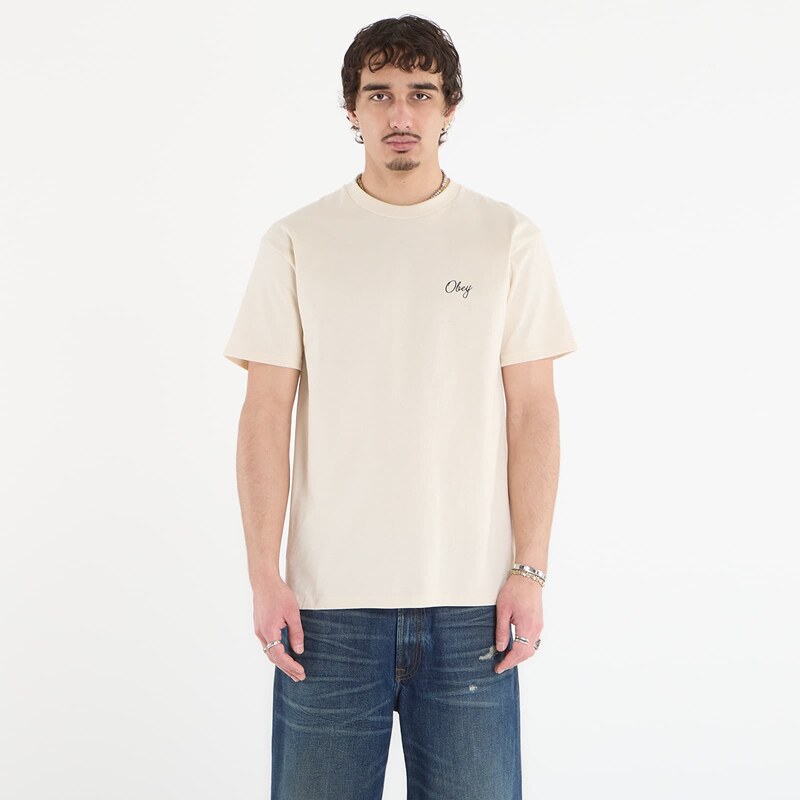 OBEY Clothing Tričko OBEY Paper Rose Cream XXL