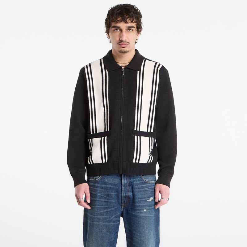 OBEY Clothing Svetr OBEY Matt Zip Up Sweater Black Multi L