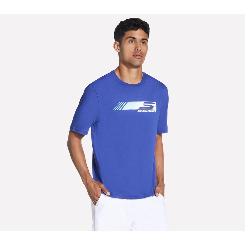 Skechers Muži Speedster tričko v Modrý, Velikost XL