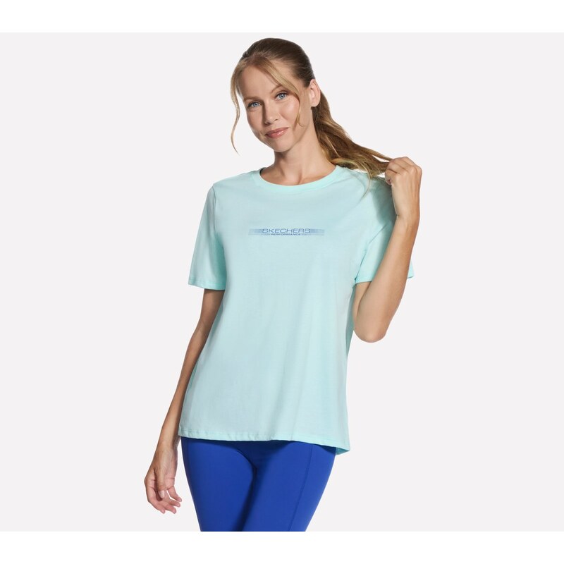 Skechers Ženy Performance Pace Short Sleeve tričko v Uhlí Barva/Světle 113358363