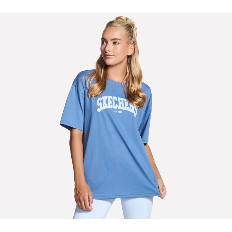Skechers Ženy Destination Short Sleeve tričko v Poseidon,