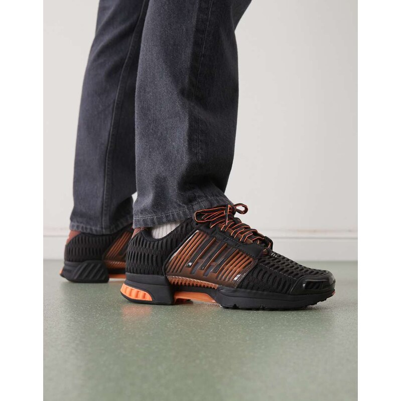 adidas Originals Climacool trainers in black and orange