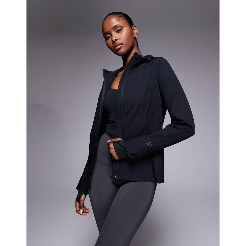 4505 water repellent slim fit running jacket with hood and zip pockets 113358843