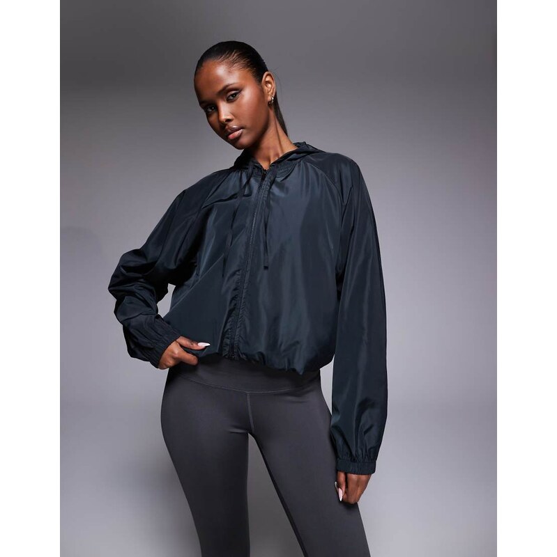 4505 water repellent blouson running jacket with hood and zip pockets 113374760