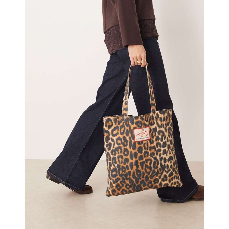 Becksondergaard tote bag in leopard print-Multi 113358873