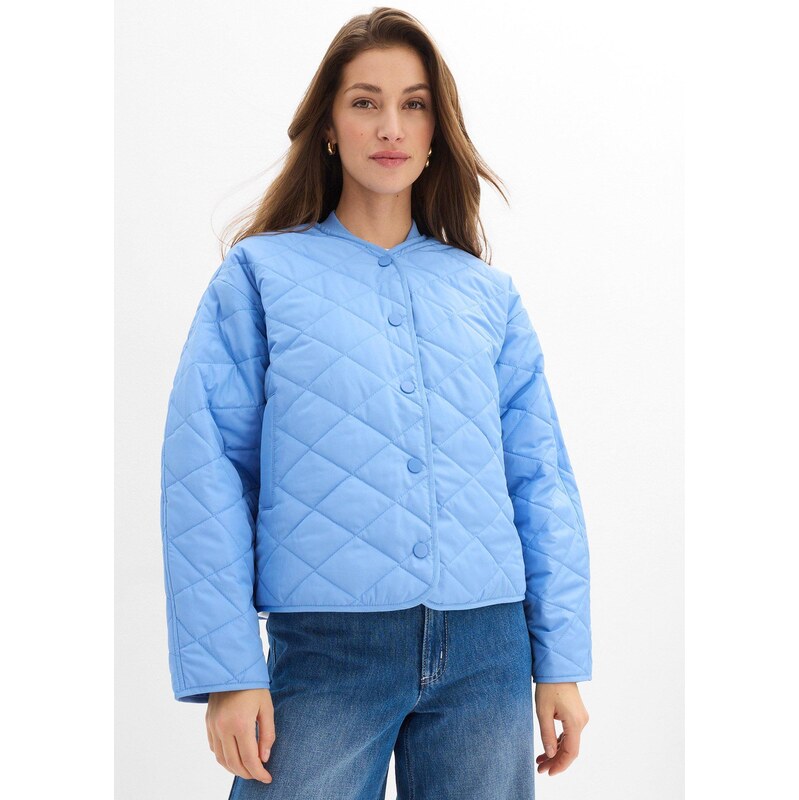 bonprix Oversize prošívaná bunda modrá Žena 114387895