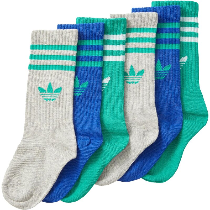 ADIDAS ORIGINALS Ponožky modrá / šedá / zelená / bílá 113360481
