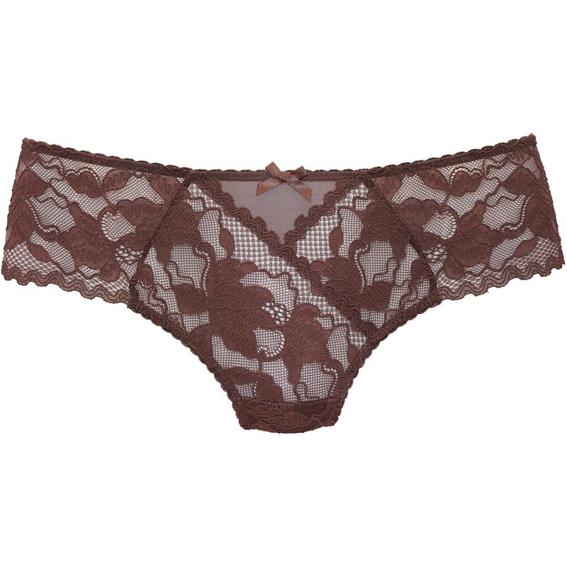 LASCANA Tanga tmavě hnědá 113360573