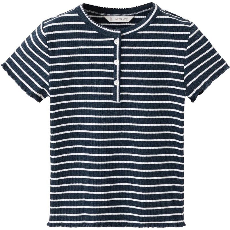 MANGO KIDS Tričko QUEEN námořnická modř / bílá