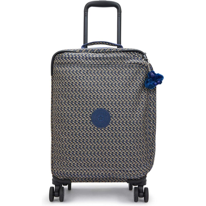 KIPLING Kufr SPONTANEOUS S modrá / mokka / bílá 113362424