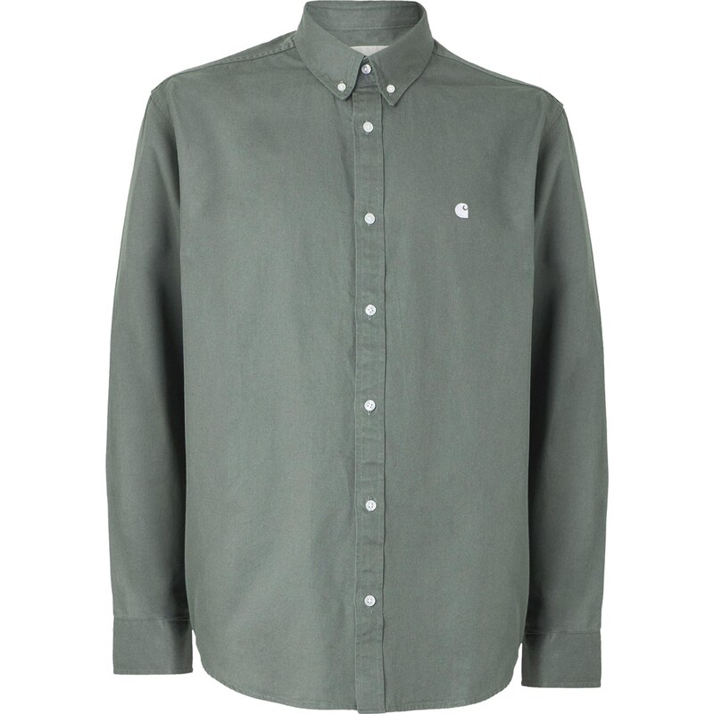 Carhartt WIP Košile Madison světle zelená / bílá