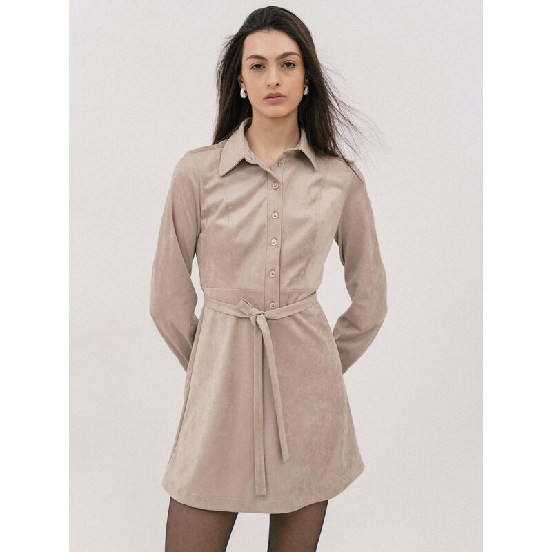 4TAILORS Šaty Chili béžová 113362578