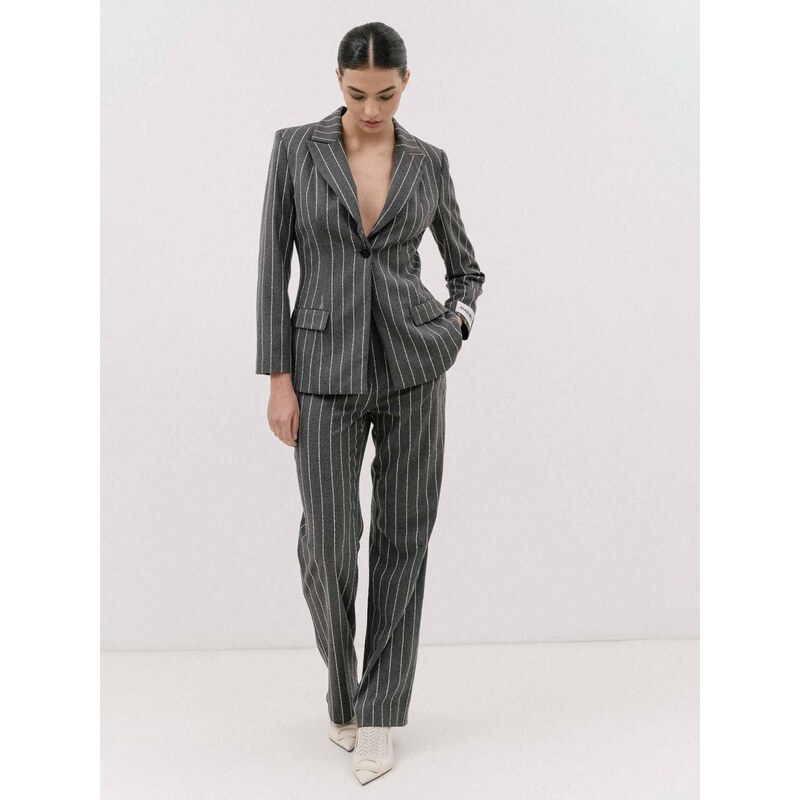 4TAILORS Blejzr Salsa tmavě šedá / bílá 113362588
