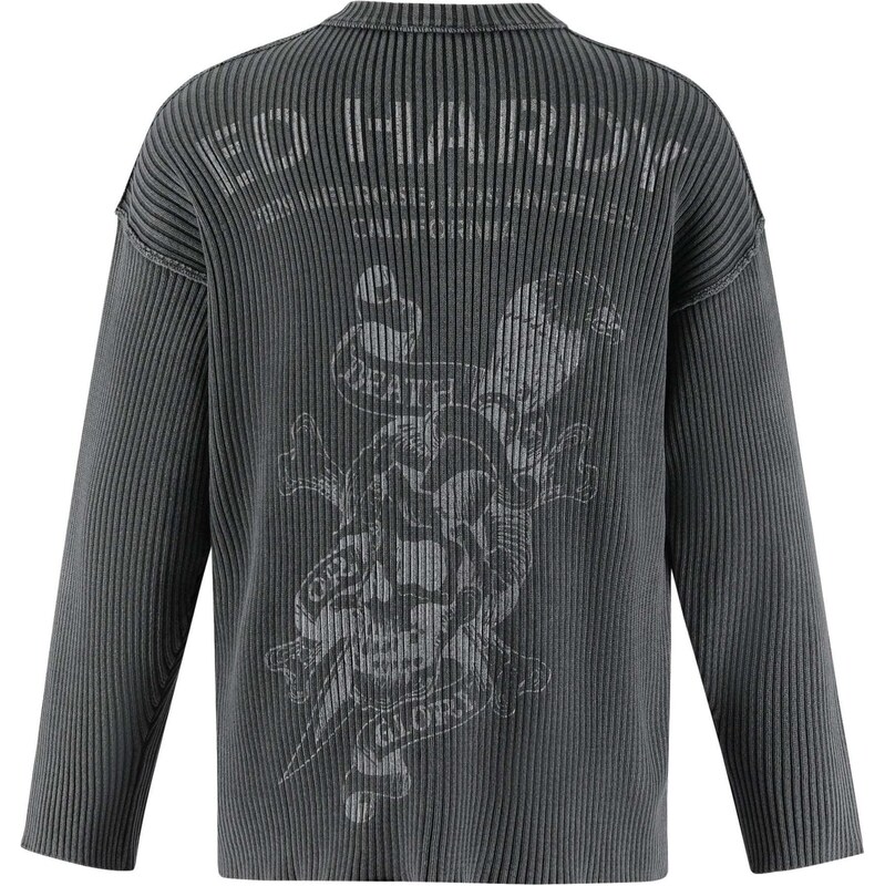 Ed Hardy Svetr tmavě šedá