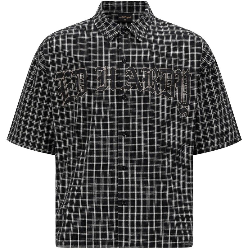 Ed Hardy Košile šedá / černá / bílá
