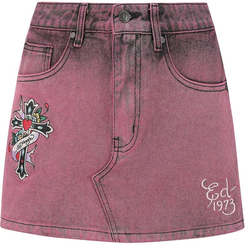 Ed Hardy Sukně šeříková / černá / bílá