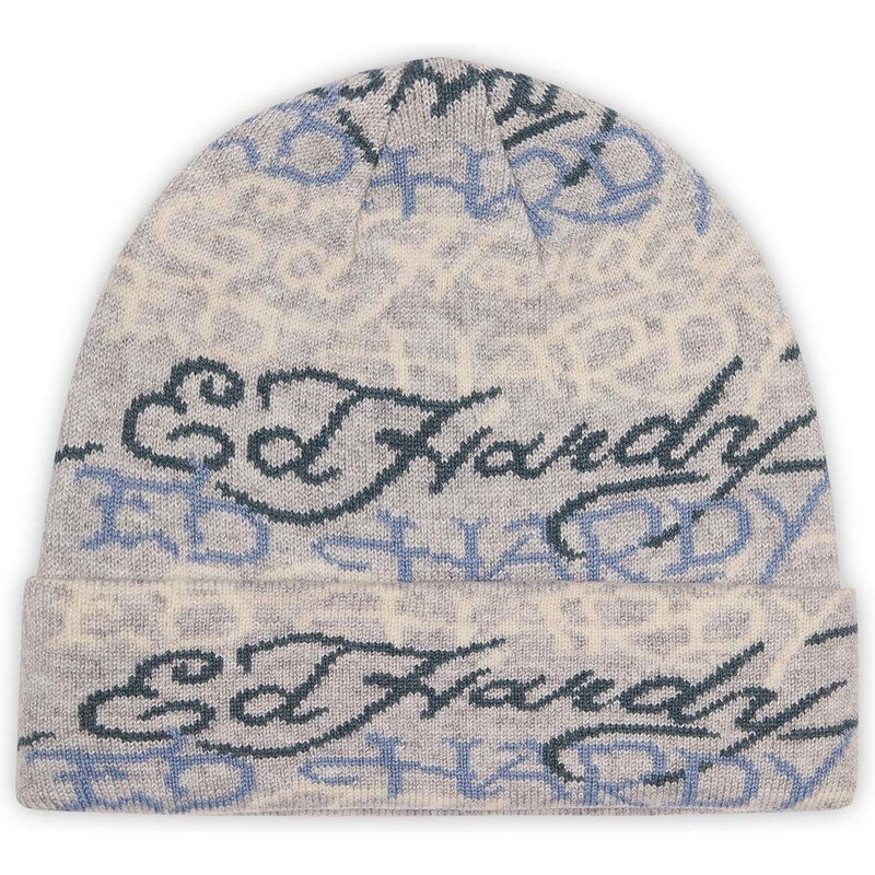 Ed Hardy Čepice krémová / modrá / šedá / antracitová