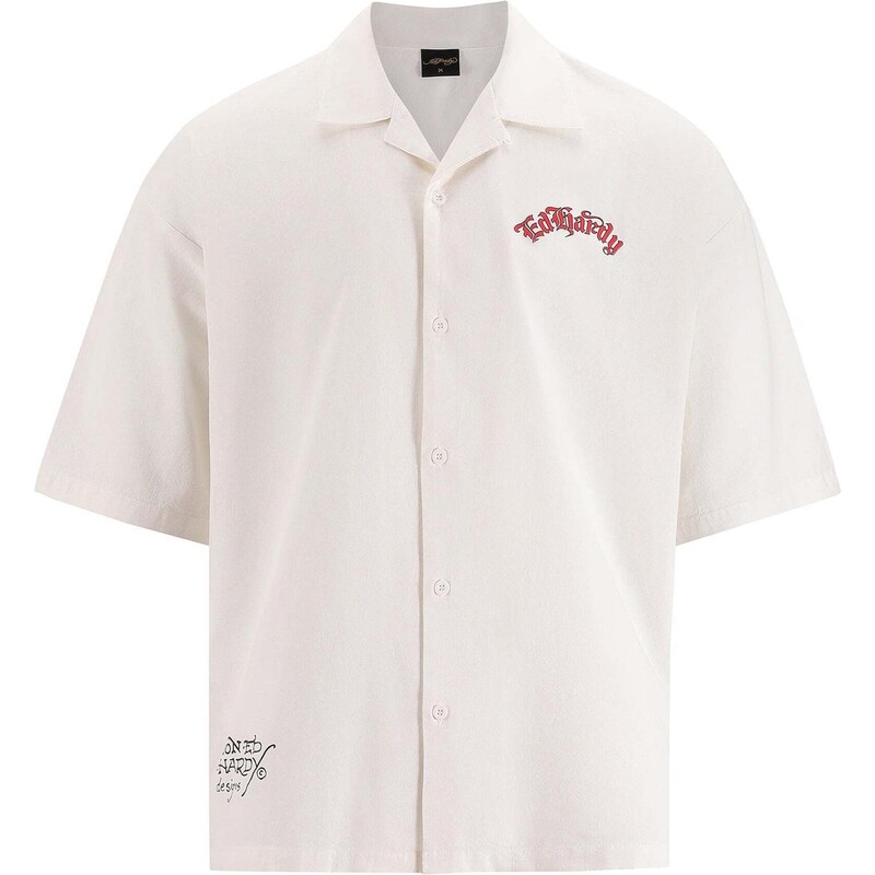 Ed Hardy Košile jasně oranžová / červená / černá / bílá