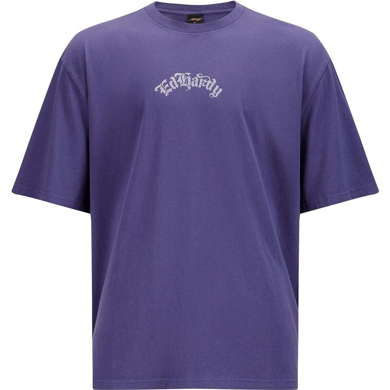 Ed Hardy Tričko indigo / šeříková / bobule