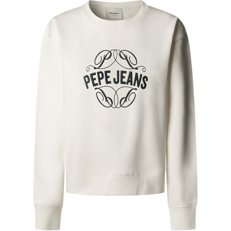 Pepe Jeans Mikina MAAT černá / bílá