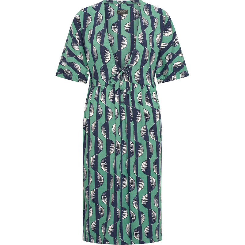 Zilch 61EVI40.352P Dámské šaty 001423 - Waves Sea Green mix barev 113363313