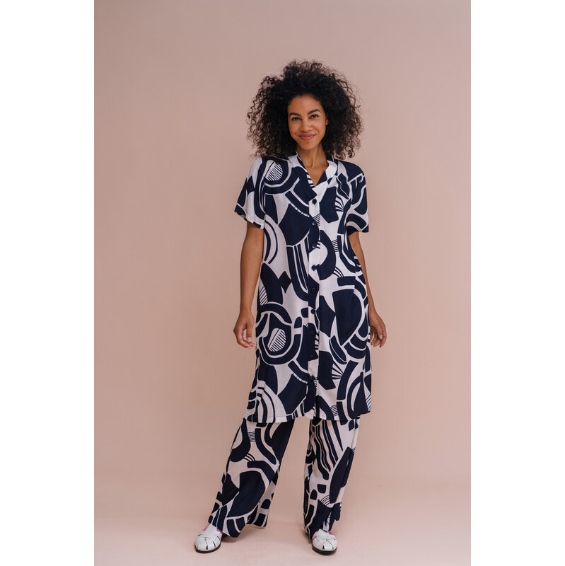 Zilch 61EVW40.354 Dámské šaty/tunika 001415 - Pattern Navy mix barev 113363310