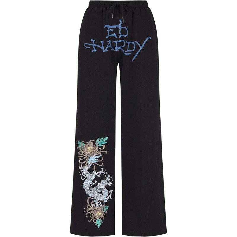 Ed Hardy Kalhoty kobaltová modř / žlutá / černá / bílá 113363354