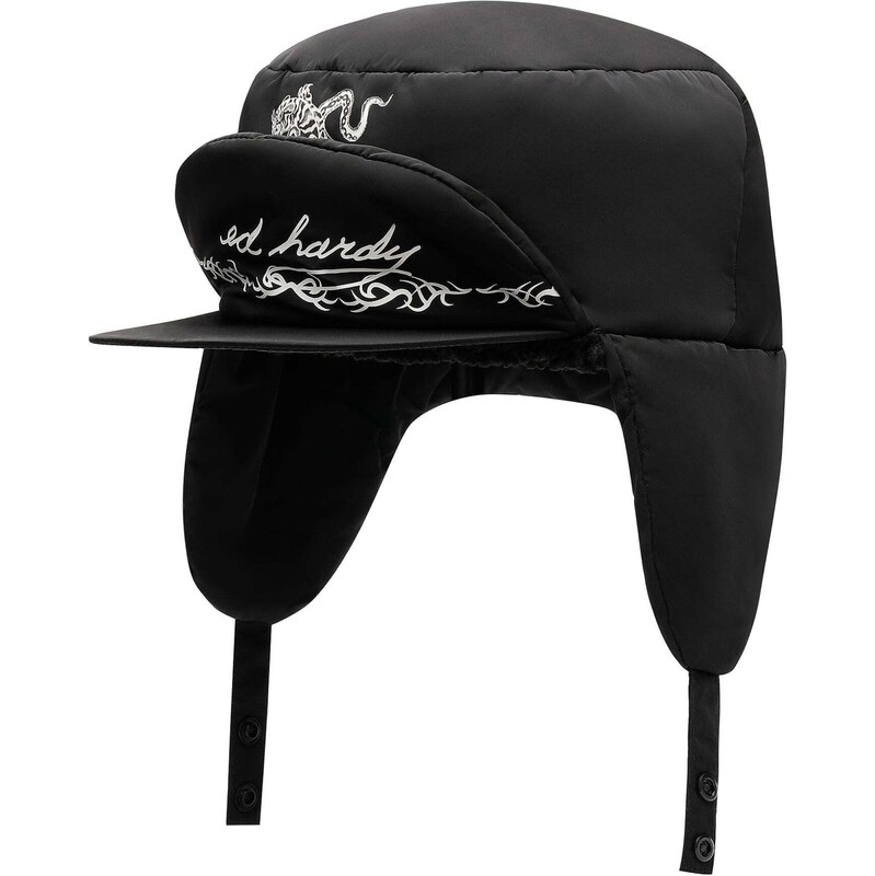 Ed Hardy Čepice Tiger černá / bílá