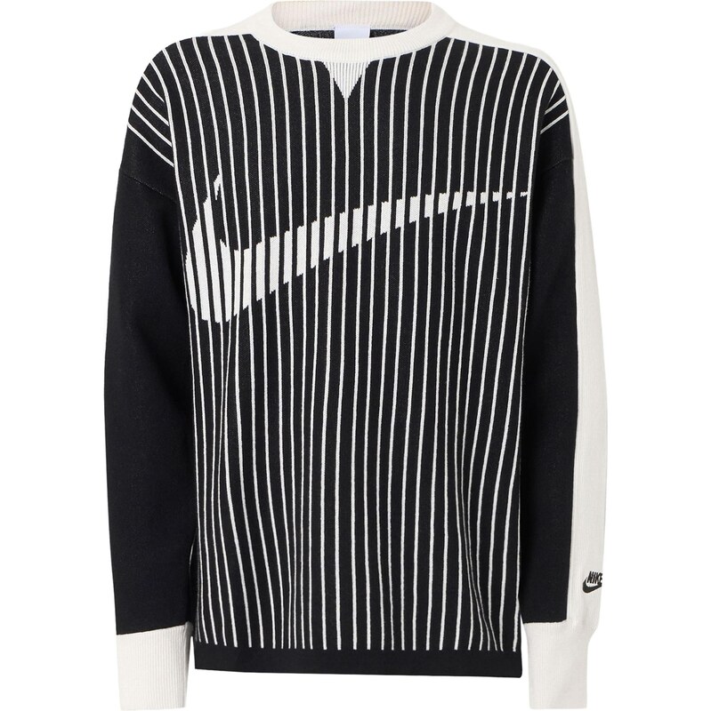 Nike Sportswear Svetr CLUB černá / bílá