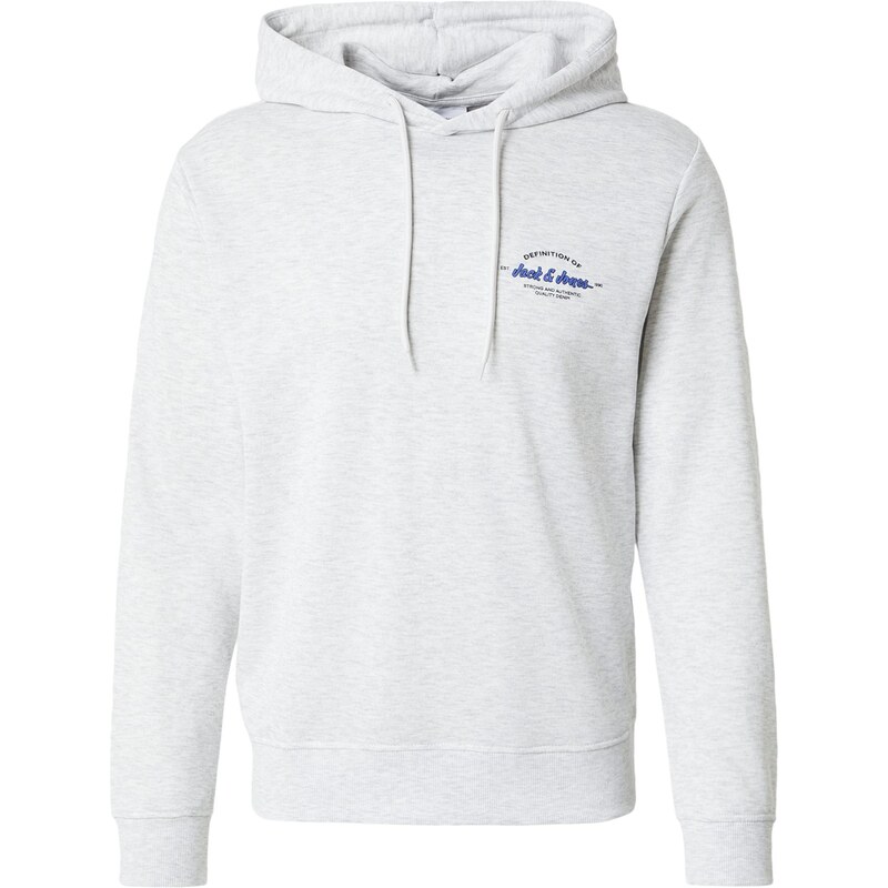 JACK & JONES Mikina JJBRANDON modrá / černá / bílý melír
