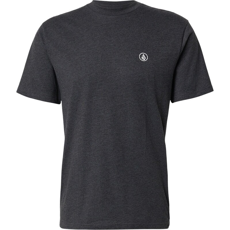 Volcom Tričko CIRCLE BLANKS černý melír / bílá