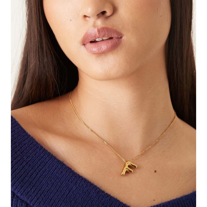 Lost Souls Initial necklace in 18K gold plated 113369604