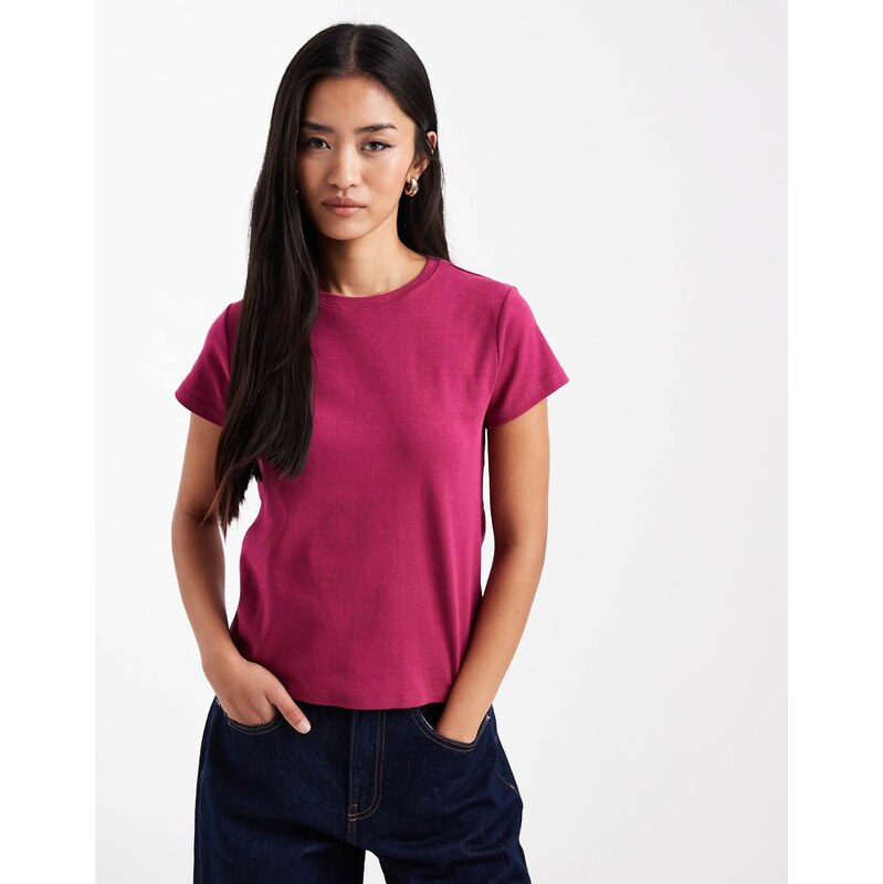 Cotton On 90s baby tee in dark lotus-Pink 113374780