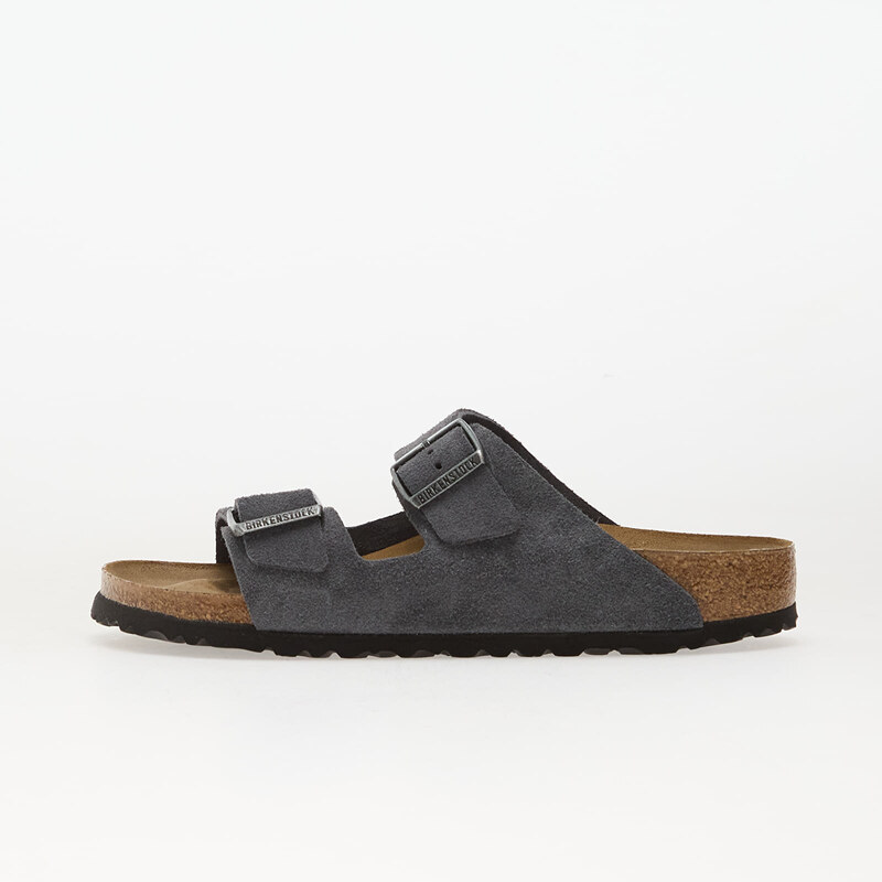 Birkenstock Arizona Suede Leather Unisex Charcoal 39
