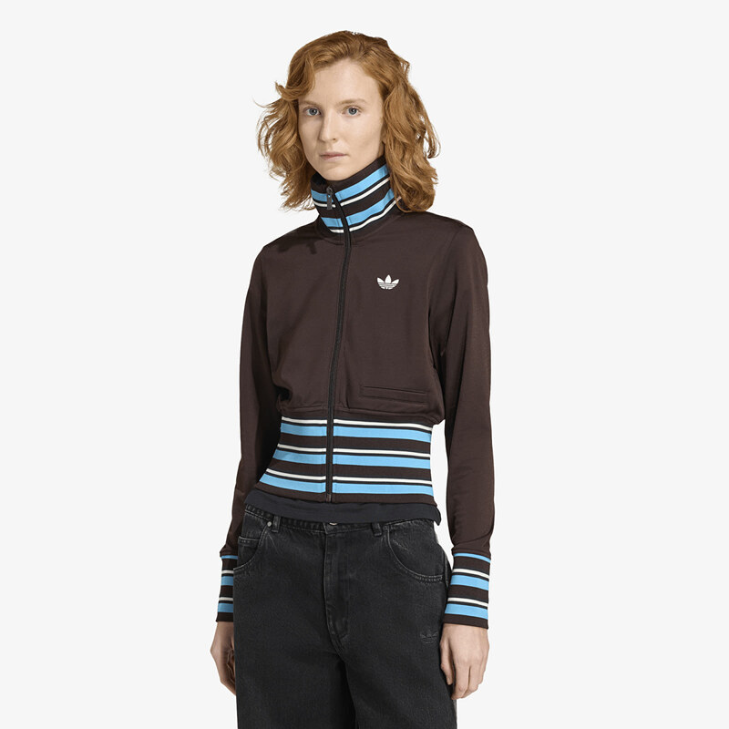 adidas Originals Mikina adidas Vintage Tt High Knitted Ribs Top Aurora 113369893