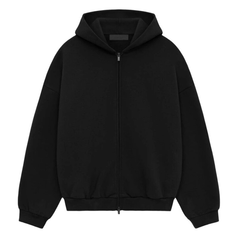 Mikina Fear of God Essentials Heavy Fleece Fullzip Hoodie "Black"