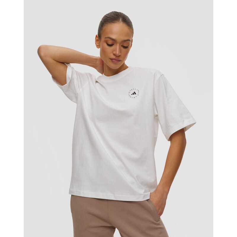 Dámské Bílé Tričko Adidas By Stella Mccartney Asmc Loose 113379601