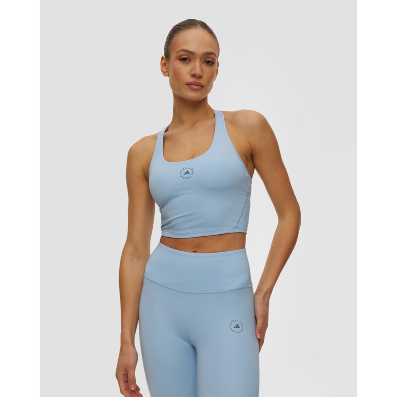 Dámský Světle Modrý Sportovní Top Adidas By Stella Mccartney