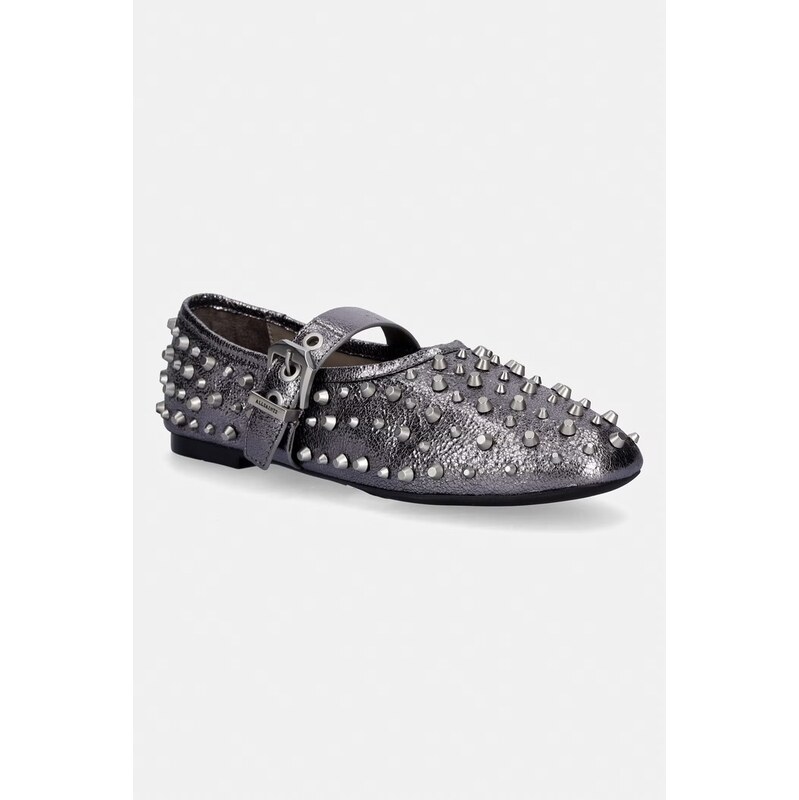 AllSaints Kožené baleríny AllSaints Sabine Stud Shoe