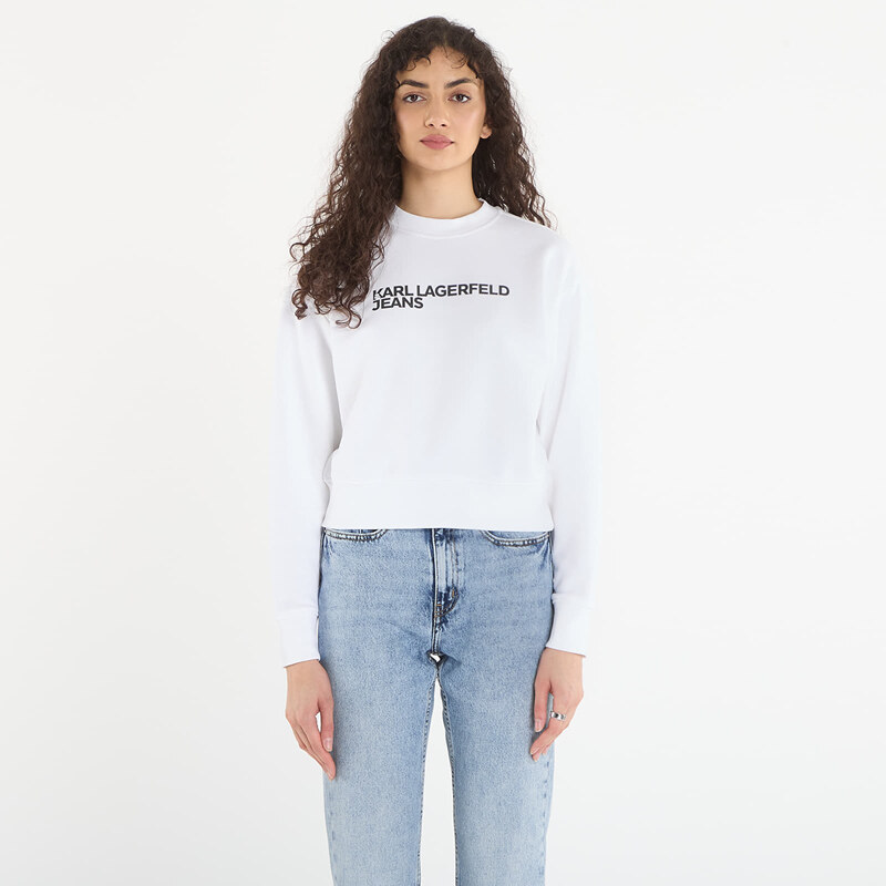 Mikina Karl Lagerfeld Jeans Reg Essential Logo Sweat White XS