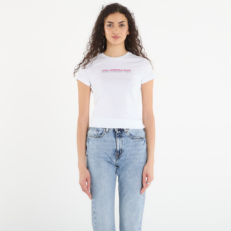 Tričko Karl Lagerfeld Jeans Slim Ss Reflection Tee White S 113379976