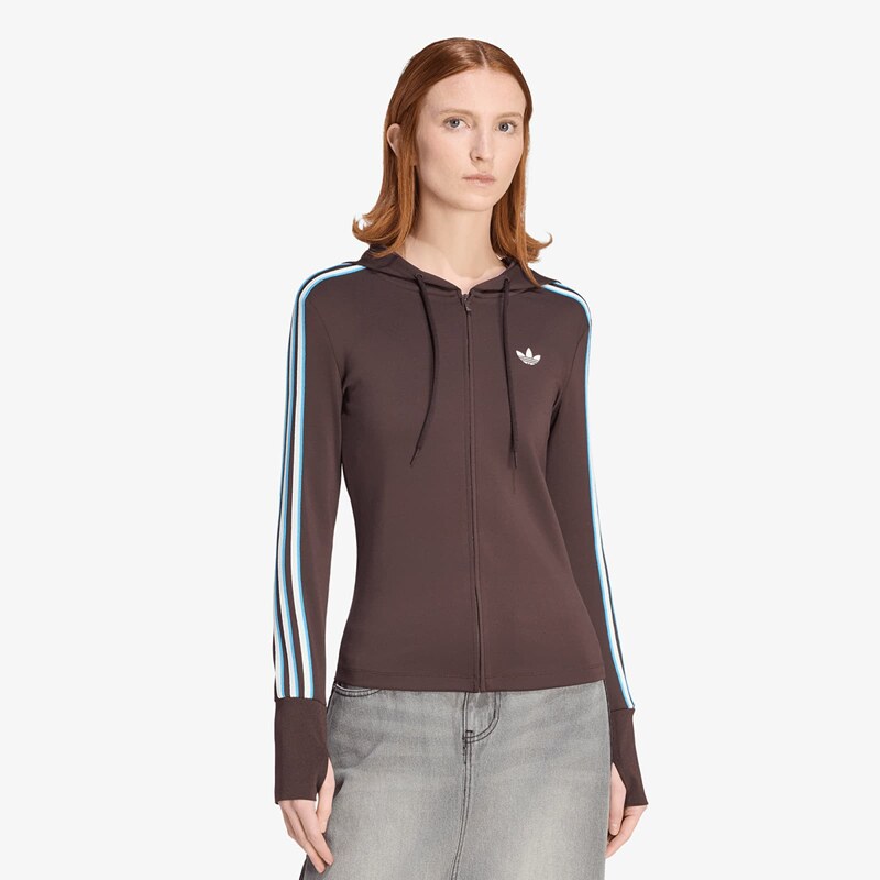 adidas Originals Mikina adidas Hooded Trefoil Zipper Jacket