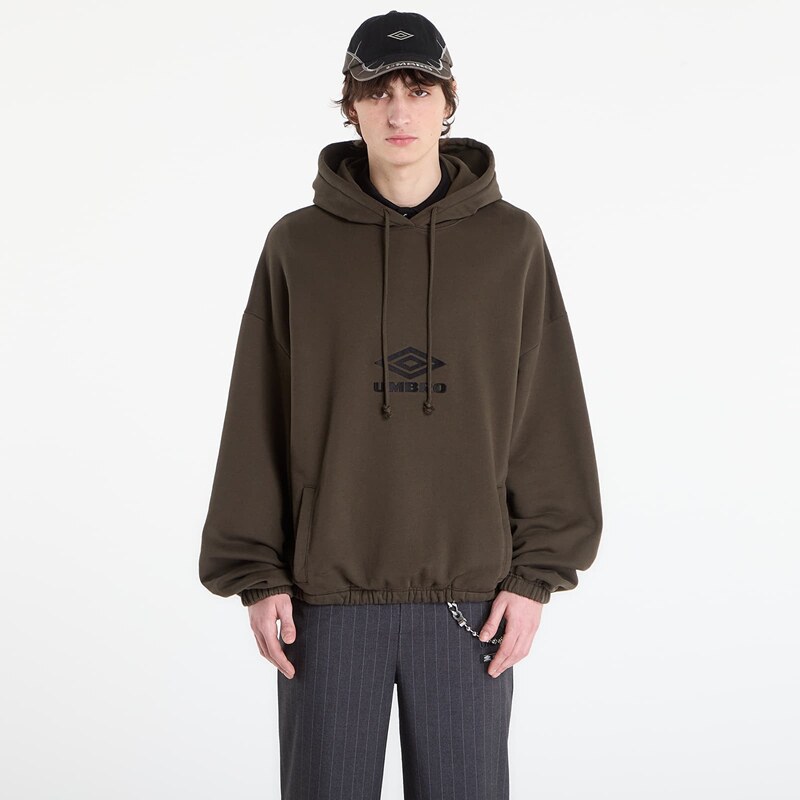 Mikina Umbro by SlamJam Og Logo Mask Hoodie Dark Olive L