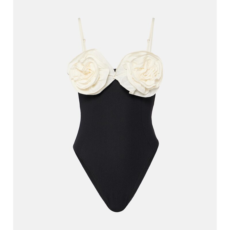 Same Floral-appliquÃ high-rise swimsuit
