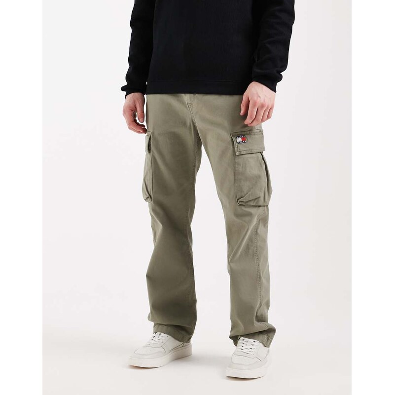 Tommy Jeans Otis cargo trousers in khaki-Green