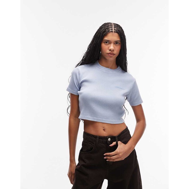 Dickies Plentywood baby tee in blue 113380562