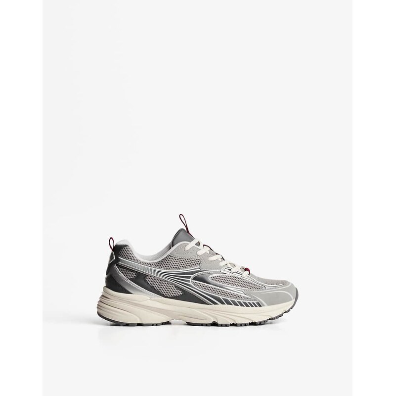 Bershka Multi-piece trainers in grey