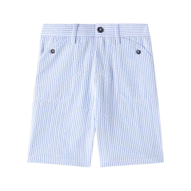 Tartine et Chocolat Striped cotton seersucker shorts