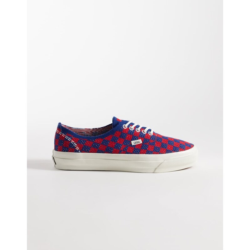 Vans Authentic trainers in red and blue checkerboard